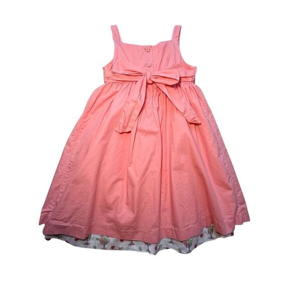 Janie And Jack Pink Sundae Ice Cream Social Apron Dress Size 4T - Picture 4 of 10